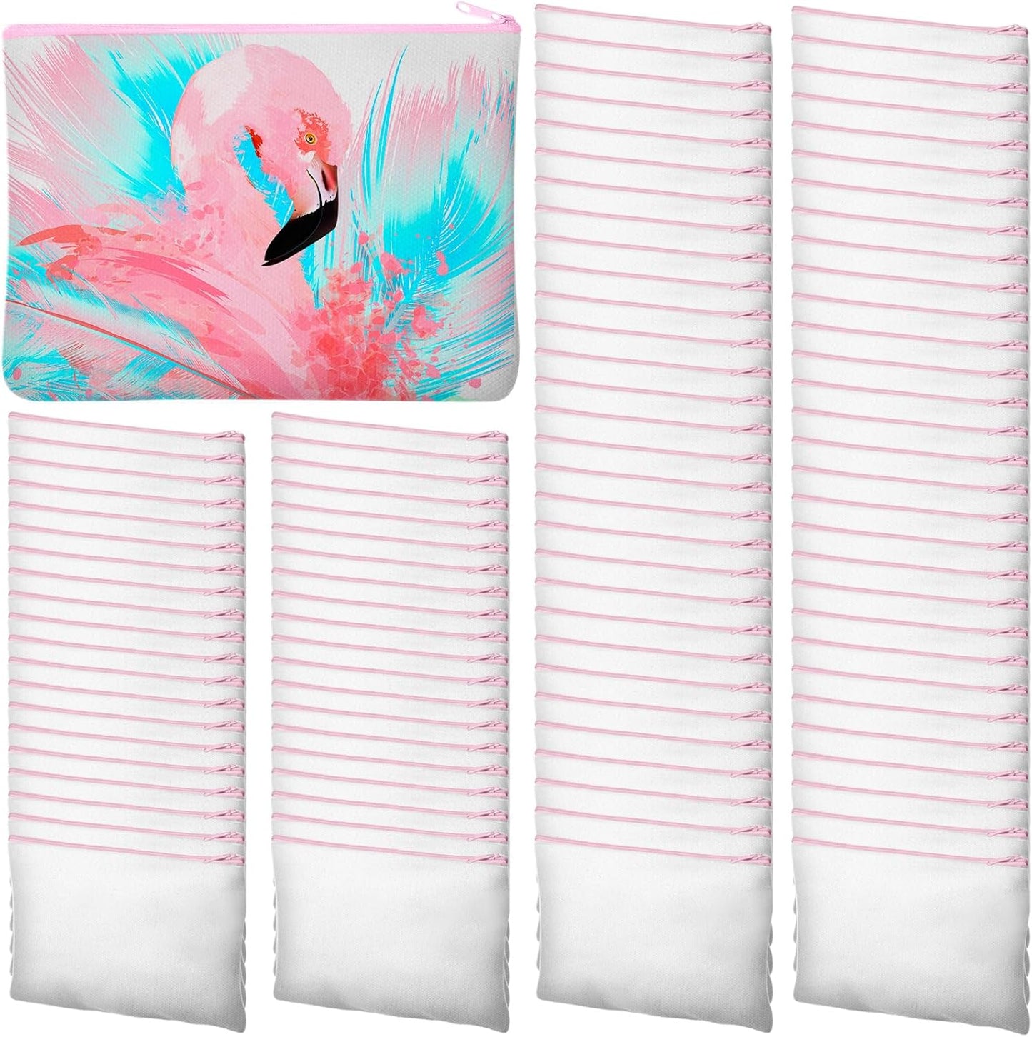 Sublimation Blank Canvas Makeup Bags for DIY Projects and Gifts