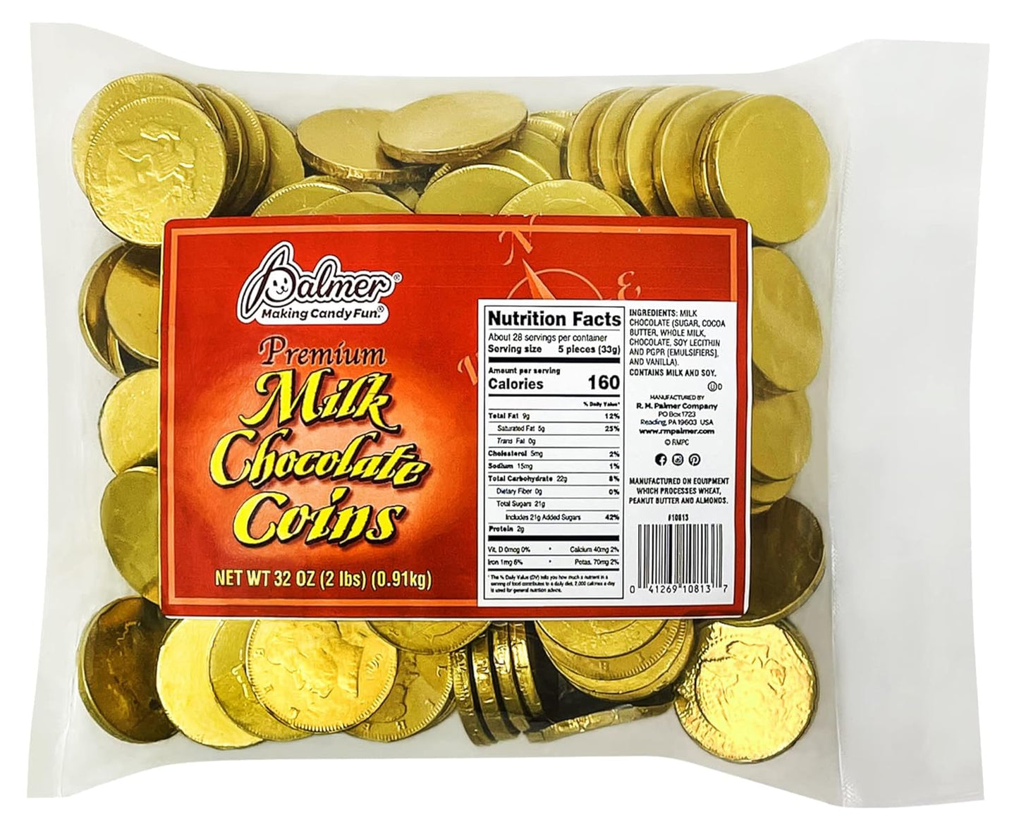 R.M. Palmer Milk Chocolate Gold Coin Treats for Every Occasion