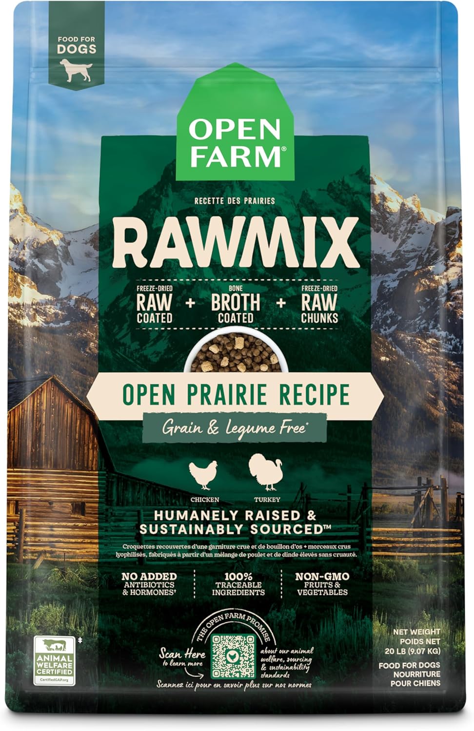 Open Farm RawMix Grain-Free Dry Dog Food with Chicken & Turkey