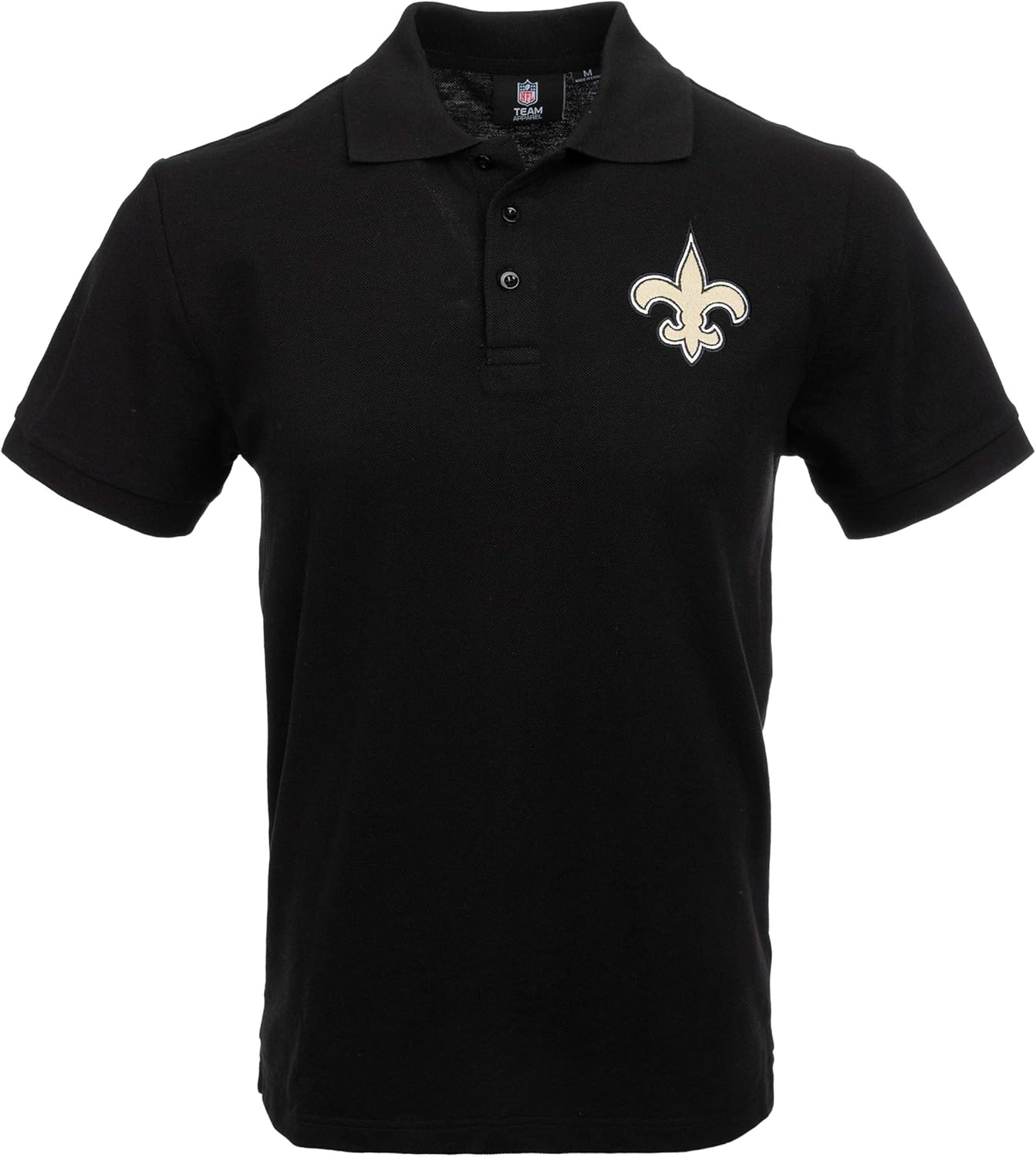 FOCO Men's NFL Team Logo Casual Color Polo Short Sleeve Shirt