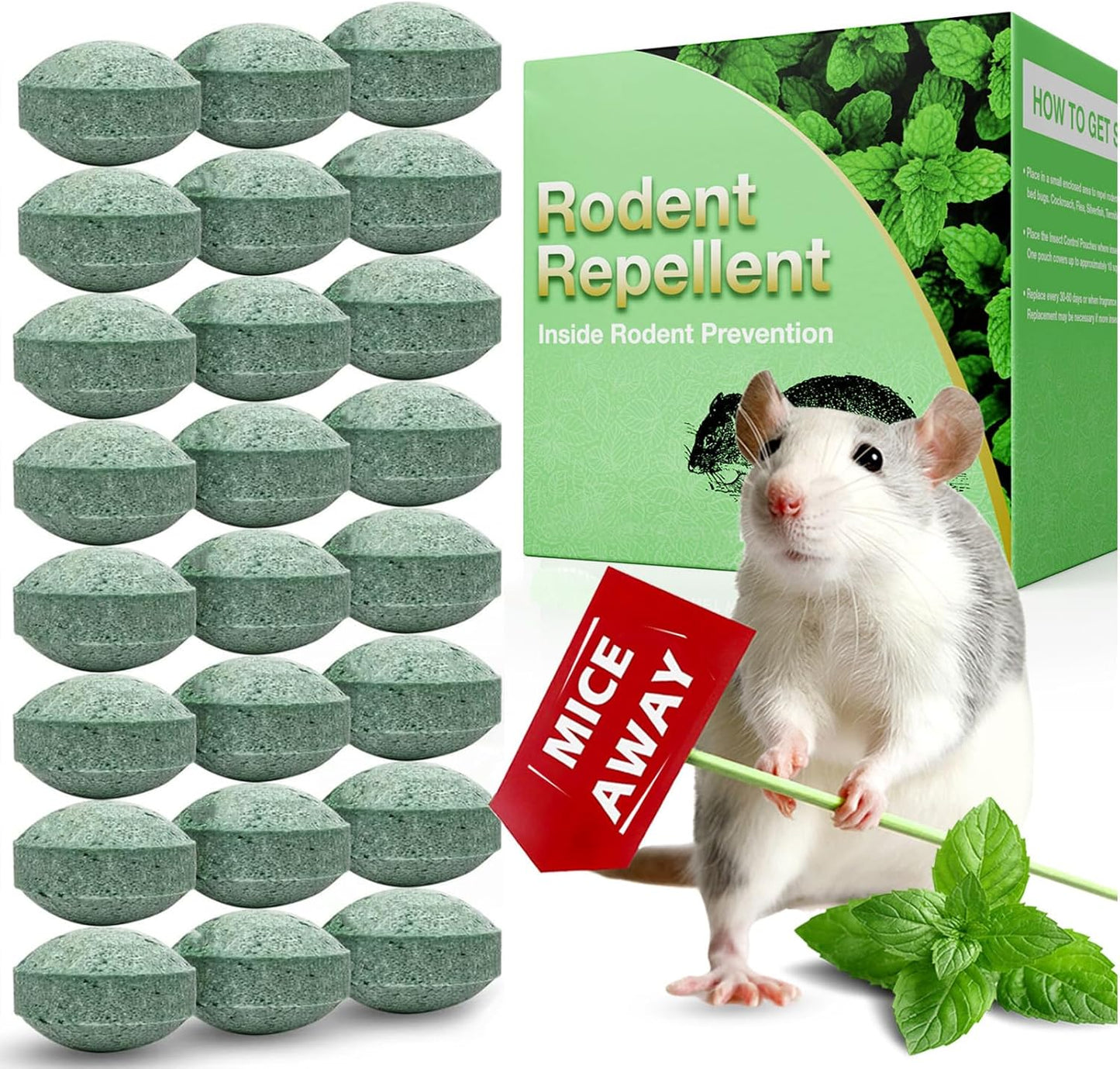 Peppermint Rodent Repellent Balls - Family Safe