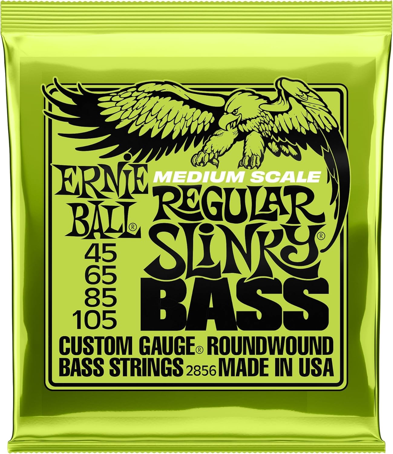 Ernie Ball Medium Scale Bass Strings - Crystal Clear Sound!