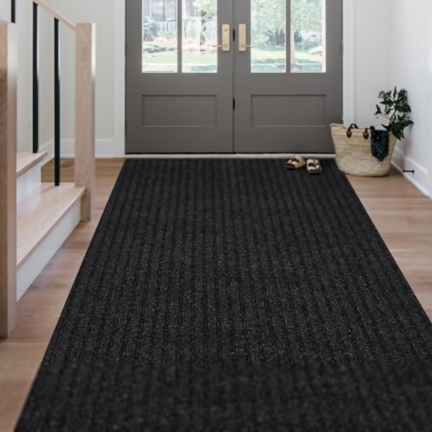 Outdoor Indoor 2ft x 25ft Runner Rug with Non-Slip Backing