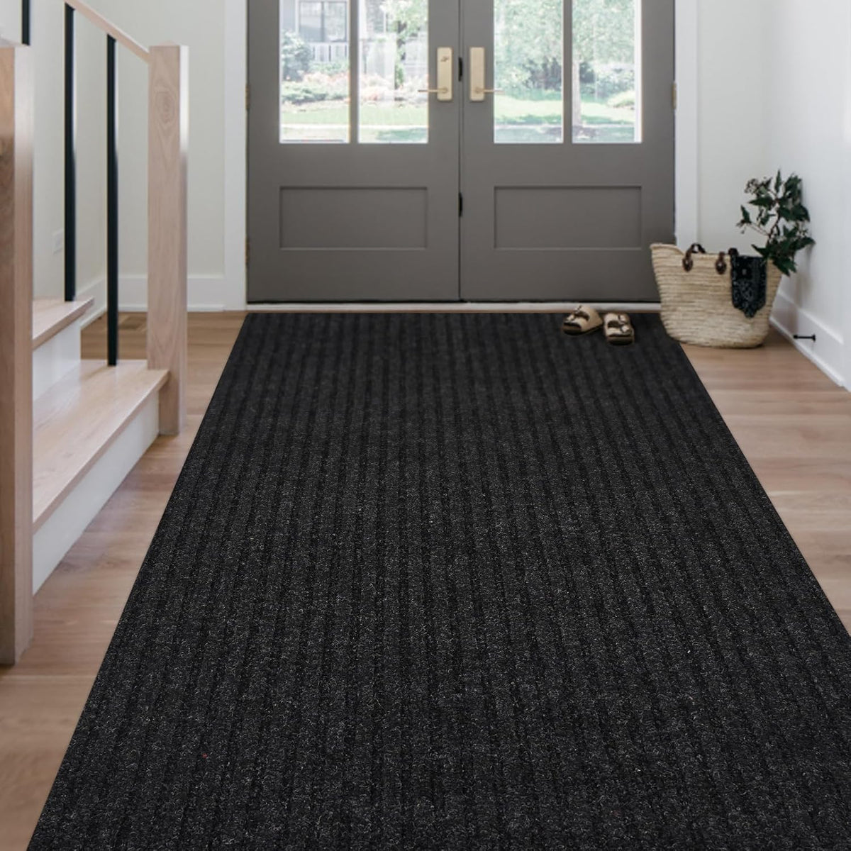 Outdoor Indoor 3ft x 41ft Runner Rug with Non-Slip Backing