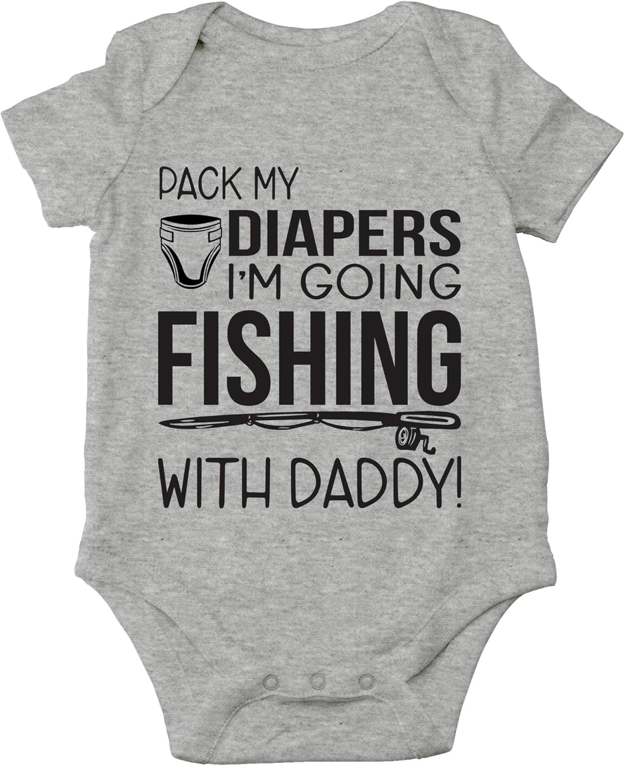 Cute Fishing Buddies Baby Bodysuit by AW Fashions