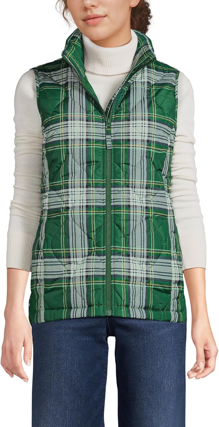 Lands' End FeatherFree Insulated Vest for Cozy Warmth and Style