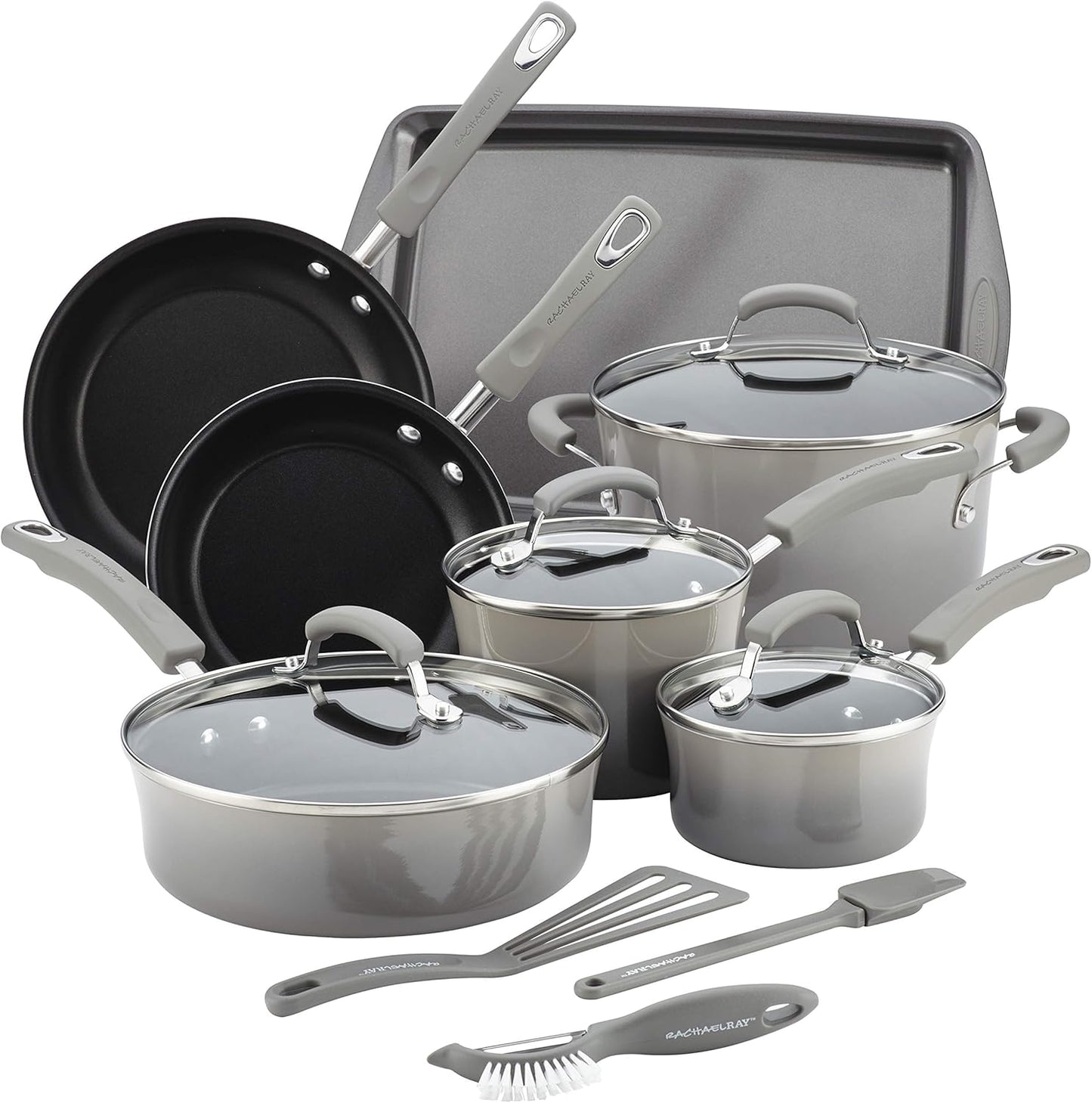 Rachael Ray Brights Nonstick Cookware Set for Effortless Cooking