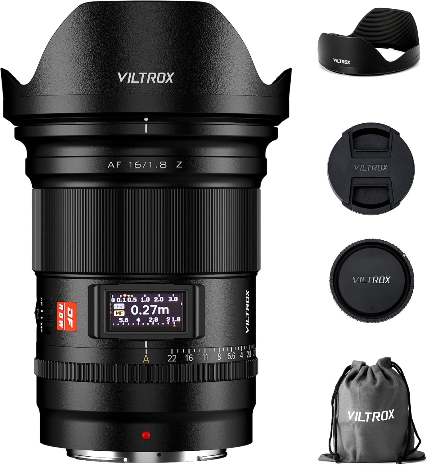 VILTROX 16mm F1.8 Z Lens for Nikon Z Mount - Wide-Angle Power