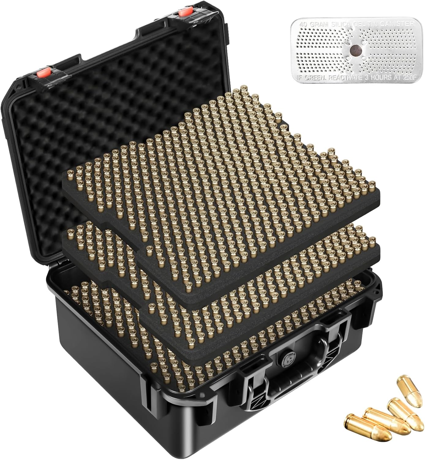 Durable 9mm Ammo Box Storage Case for Secure Transport & Storage