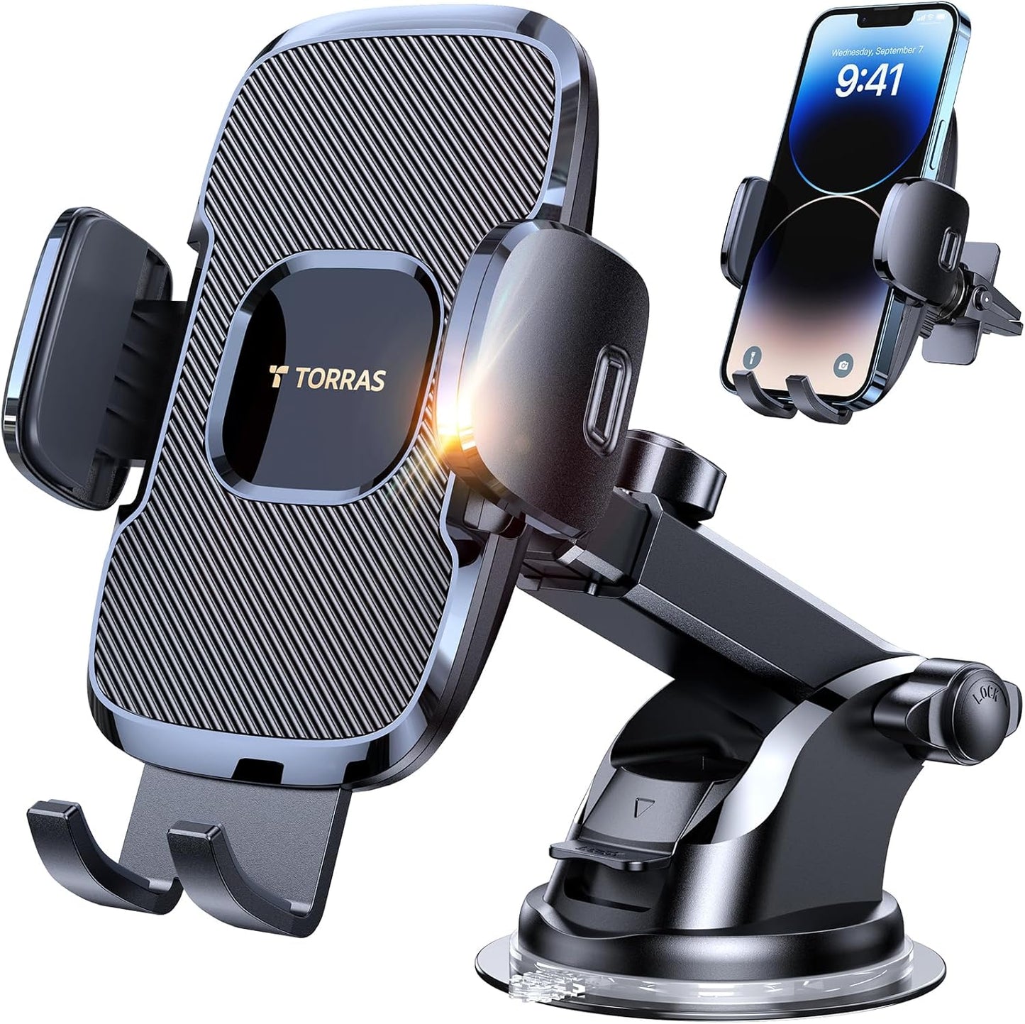 TORRAS Ultra-Durable Car Phone Holder - Secure Any Device!