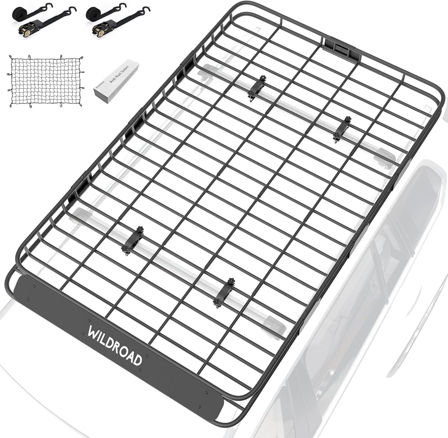 Wildroad Roof Rack Cargo Basket for SUV Truck Cars - Heavy Duty