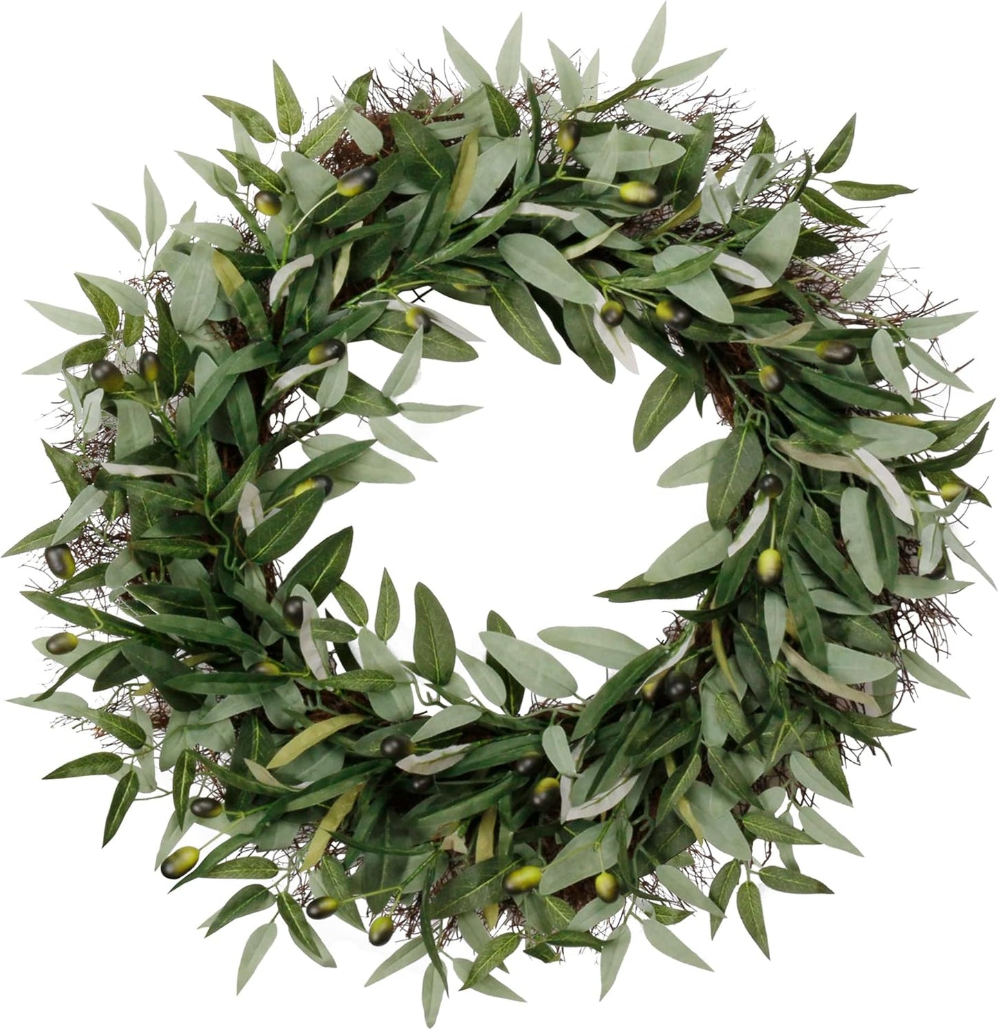 24 Inch Artificial Wreath for Home Office Indoor Decoration