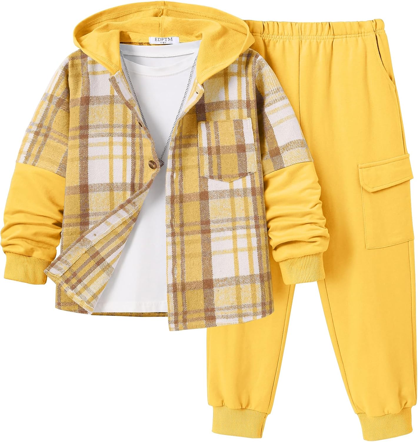 2Pcs Boys Clothes Sweatsuit Set for Fall Winter Spring Outfits