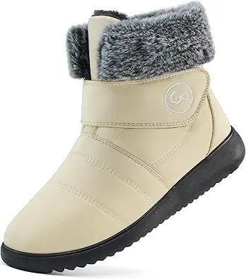 Women Snow Boots Winter Shoes with Fur Lined Warm Slip On