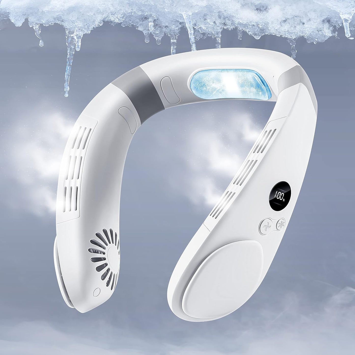 Stay Cool Anywhere with 3-Speed Neck Fan
