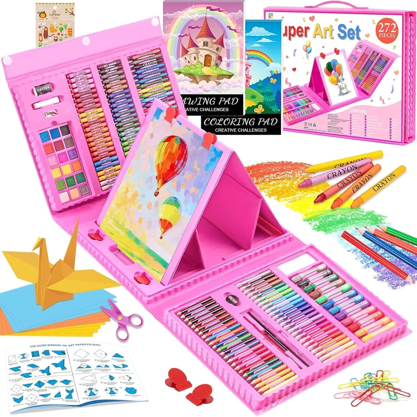 272 Pack Art Set Drawing Kit for Creative Kids and Teens