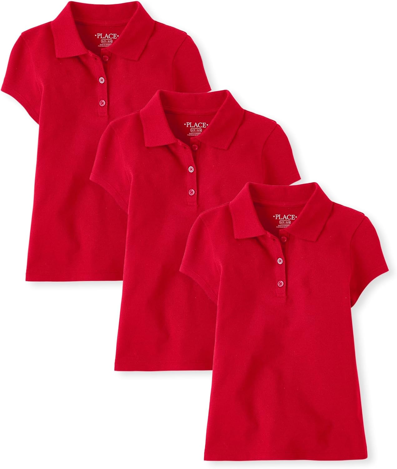 Multipack Short Sleeve Pique Polo for Kids - Classic Style