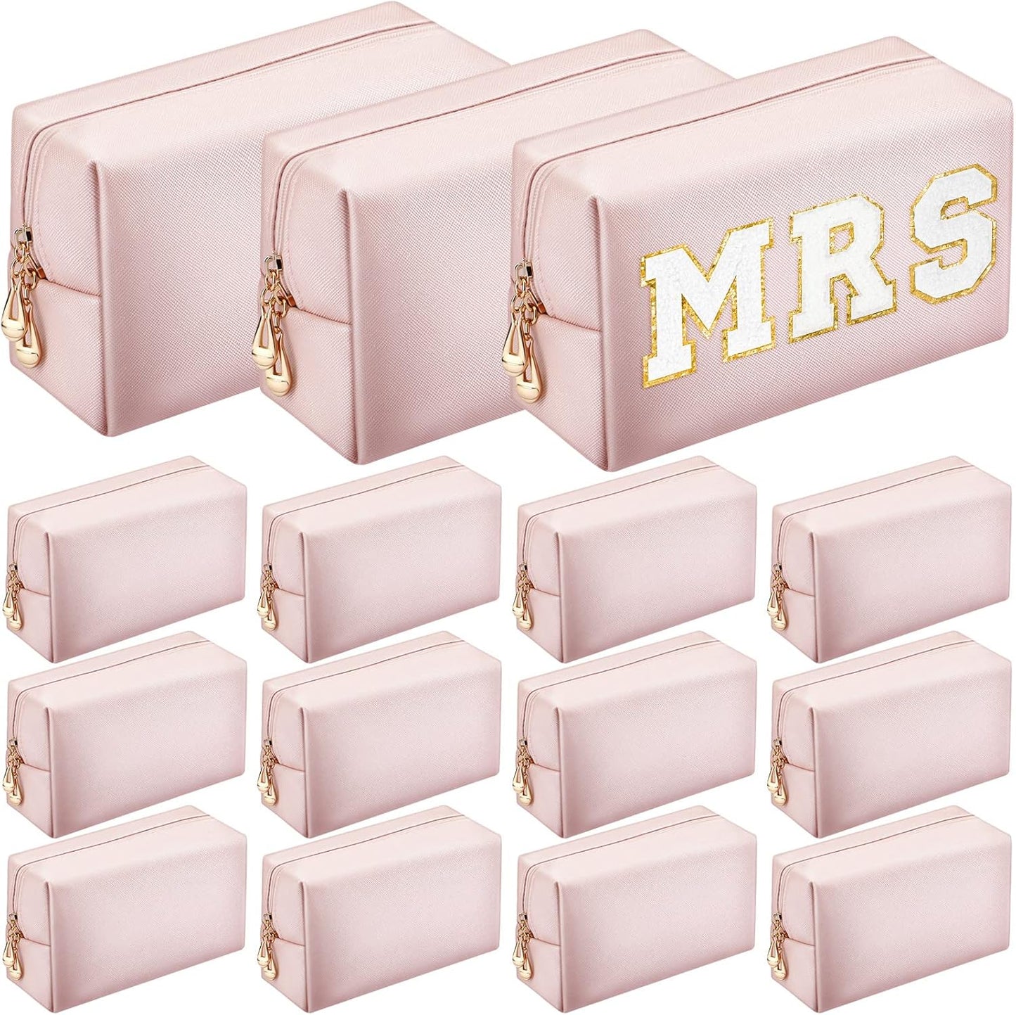 Kigeli 15 Pcs Aesthetic Makeup Bags for Travel and Storage
