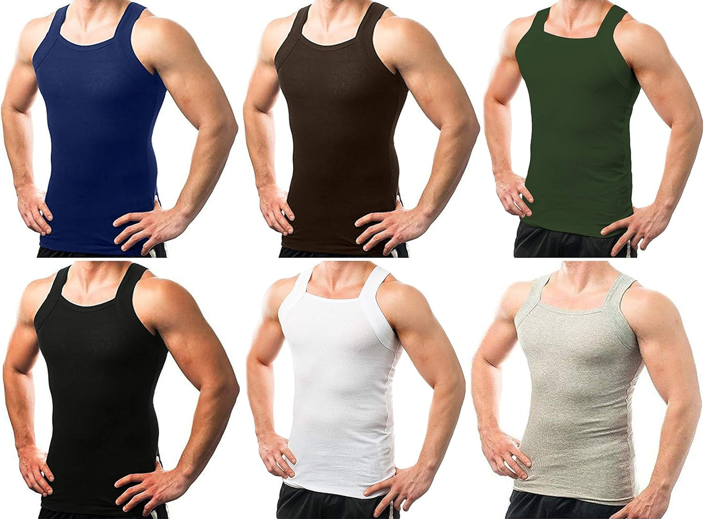 Different Touch Men's Ribbed Tank Tops for Ultimate Comfort
