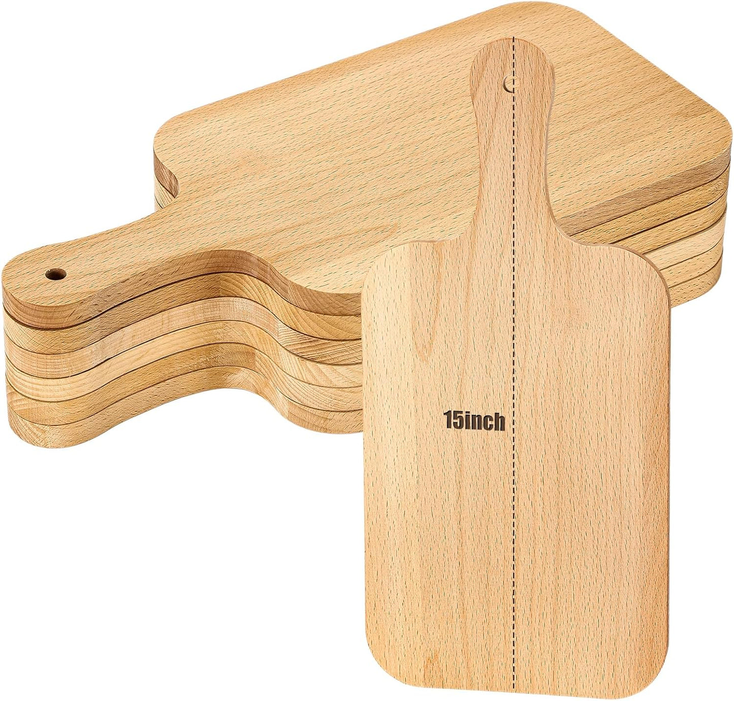 Thick Wooden Cutting Boards Set for Chopping and Serving Needs