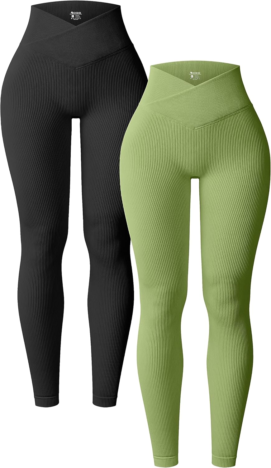 OQQ Women's Ribbed Seamless High Waist Yoga Leggings Review