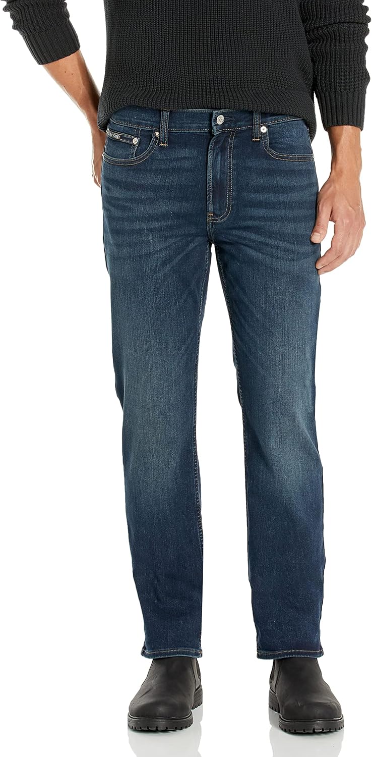 Calvin Klein Men's Straight Fit Jeans for Ultimate Comfort