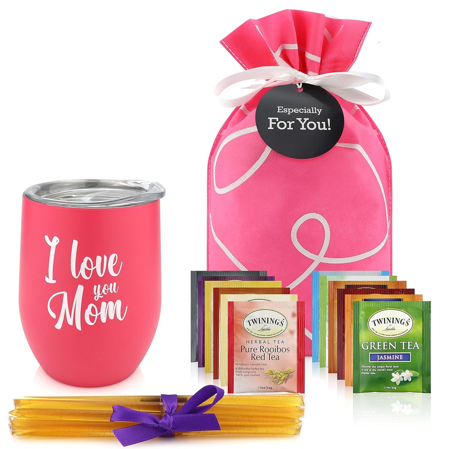 Gifts For Mom - Tea Lovers Gift Basket with Special Teas & Cup