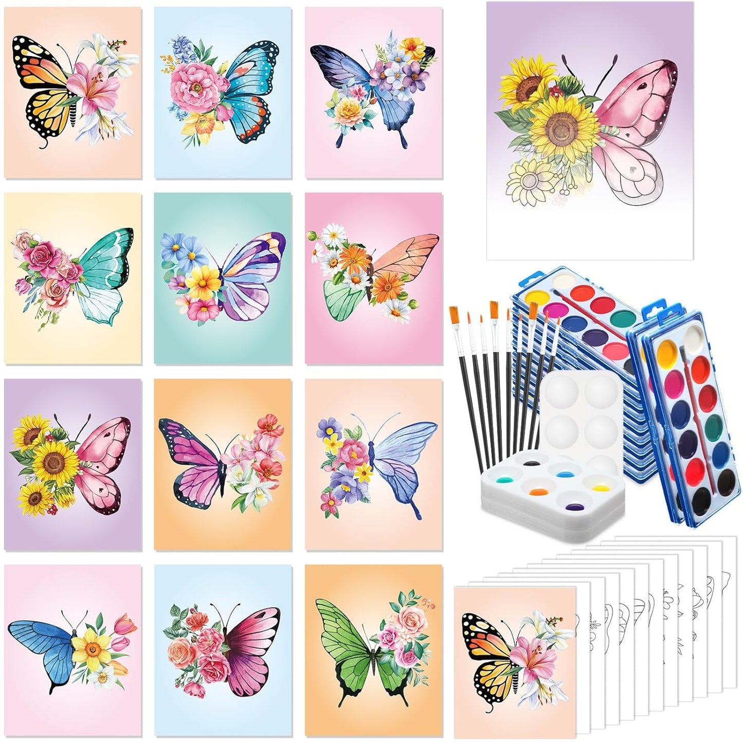 Ctosree Pre Drawn Canvas Kit for Painting Parties and Gifts