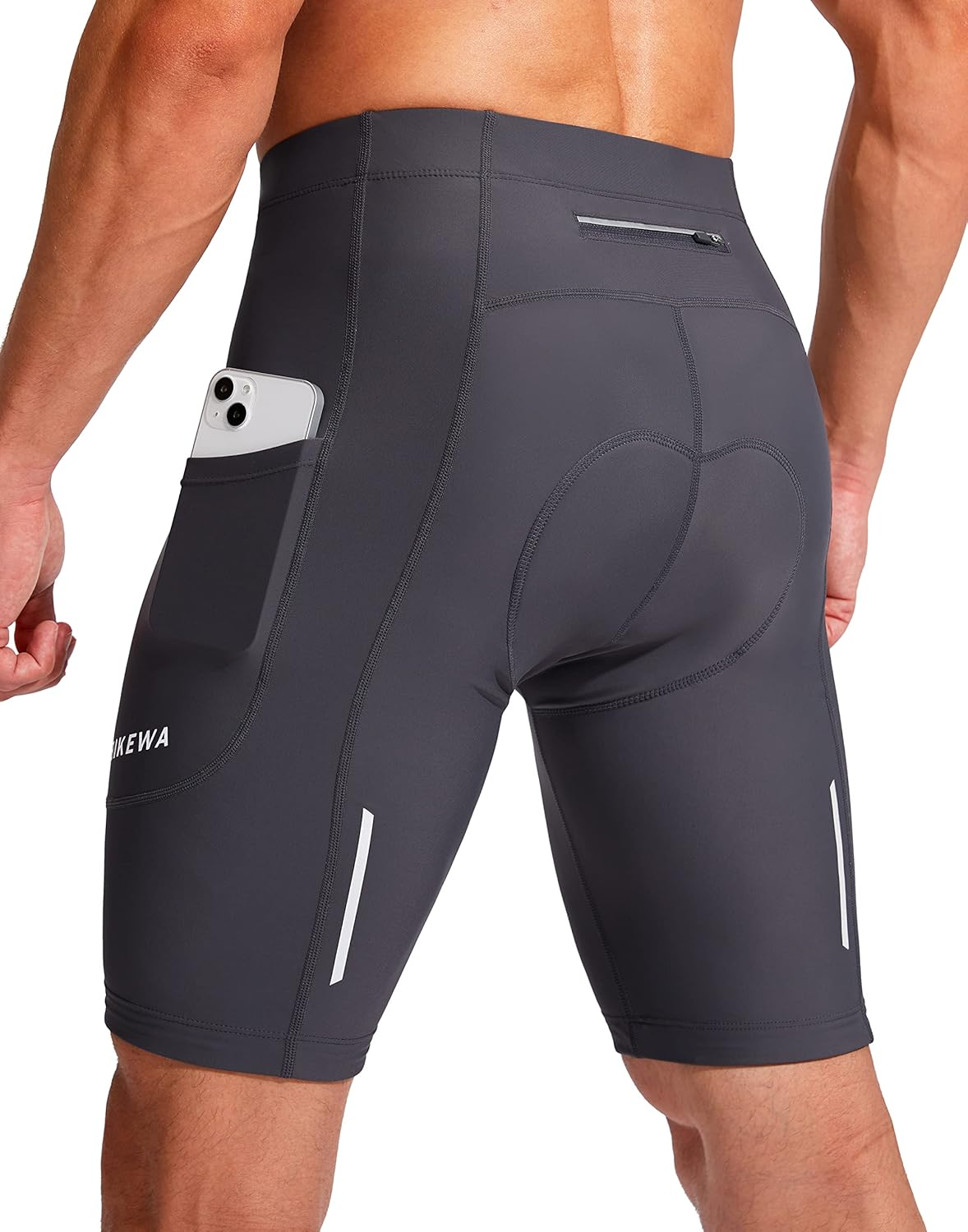 Bikewa Men's 3D Padded Cycling Shorts for Ultimate Comfort