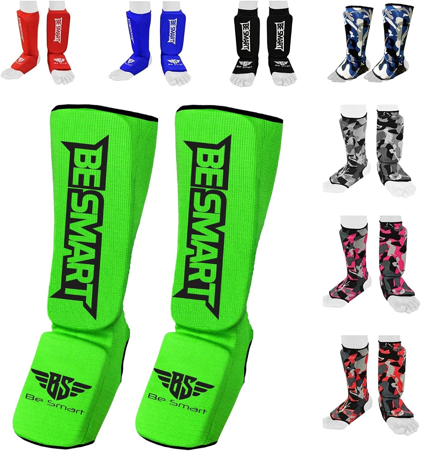 BeSmart Unisex Shin Guards for Muay Thai & MMA