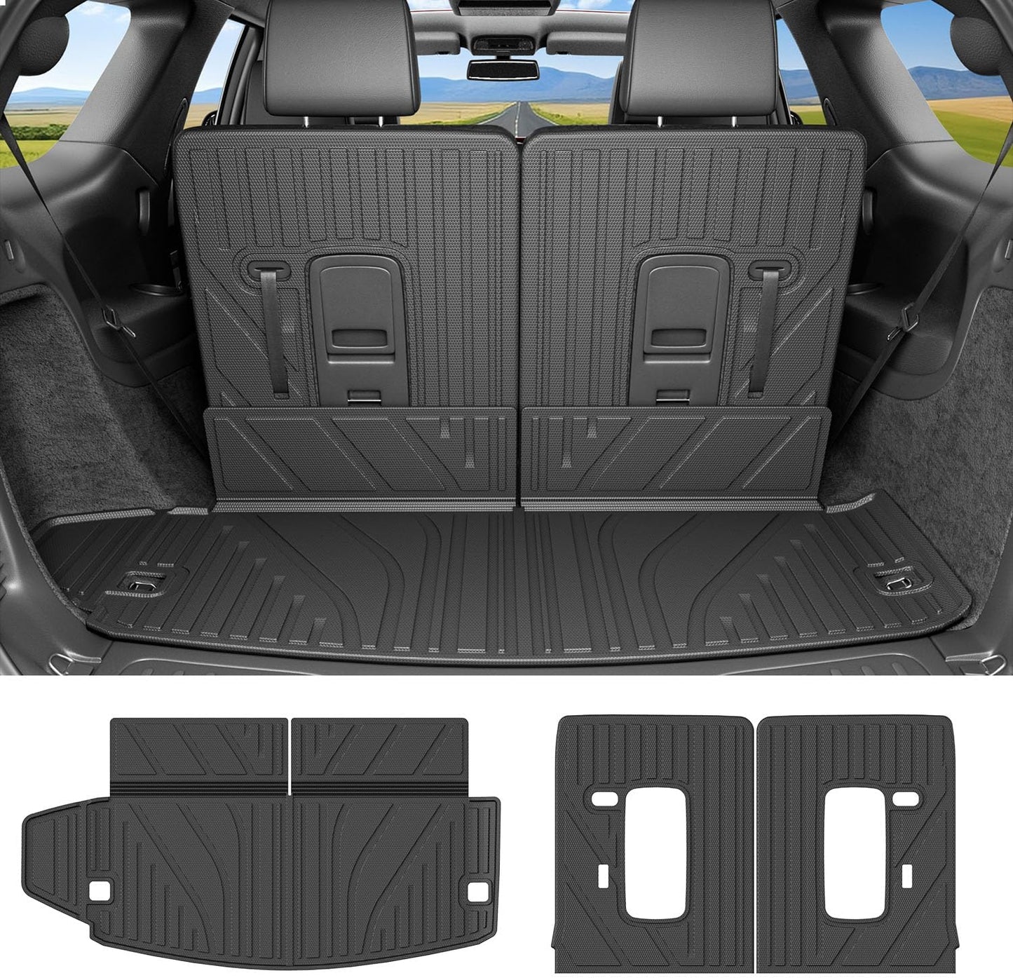 Cargo Mat Compatible with 2016-2025 Dodge Durango for 6&7 Seats
