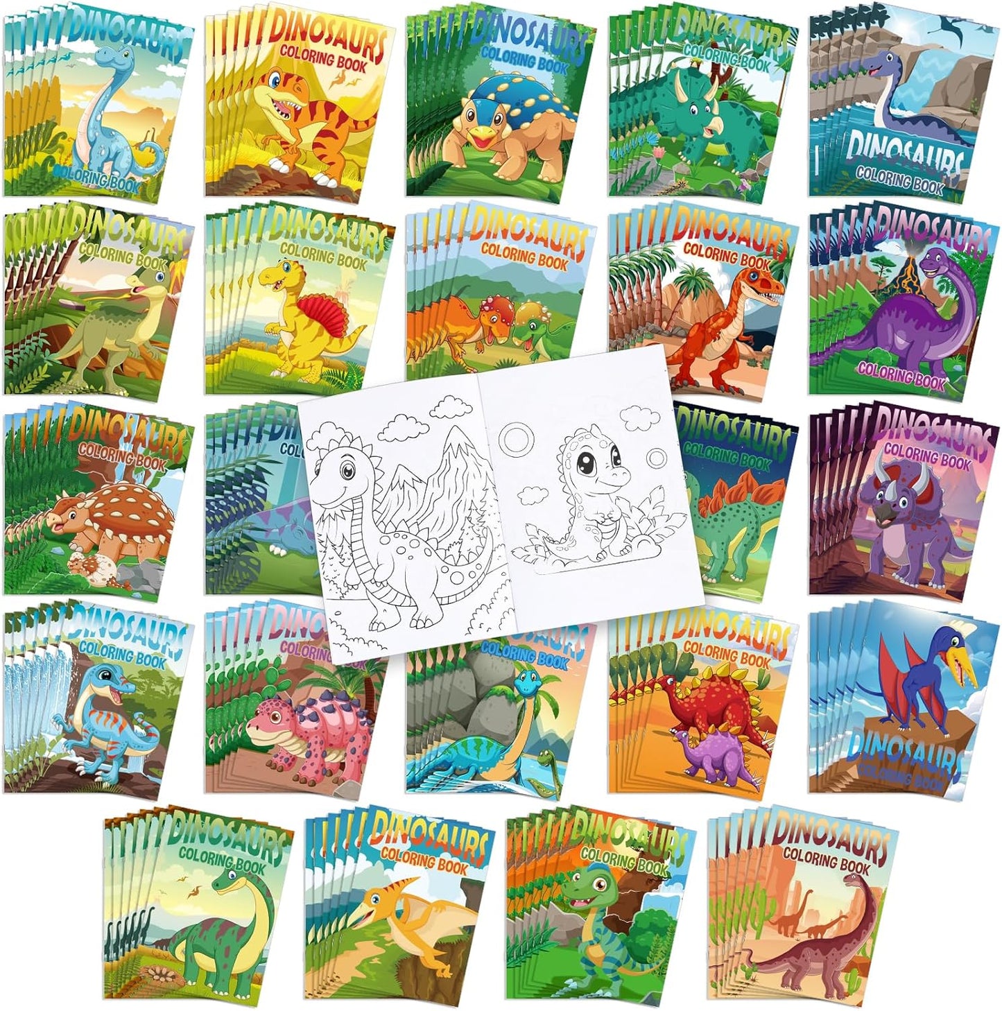 Liliful Dinosaur Coloring Book Bulk for Kids Parties
