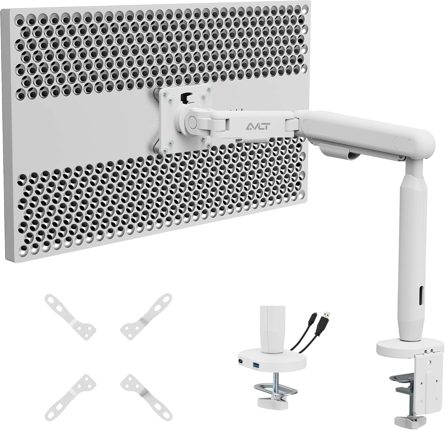 AVLT Single Ultrawide Monitor Arm for 17 to 40 in Screens