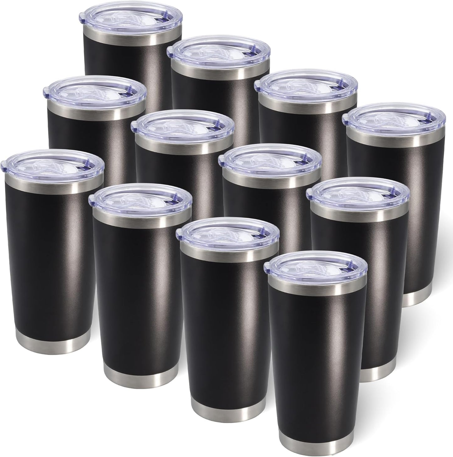20oz Stainless Steel Tumblers with Lid for Hot and Cold Drinks