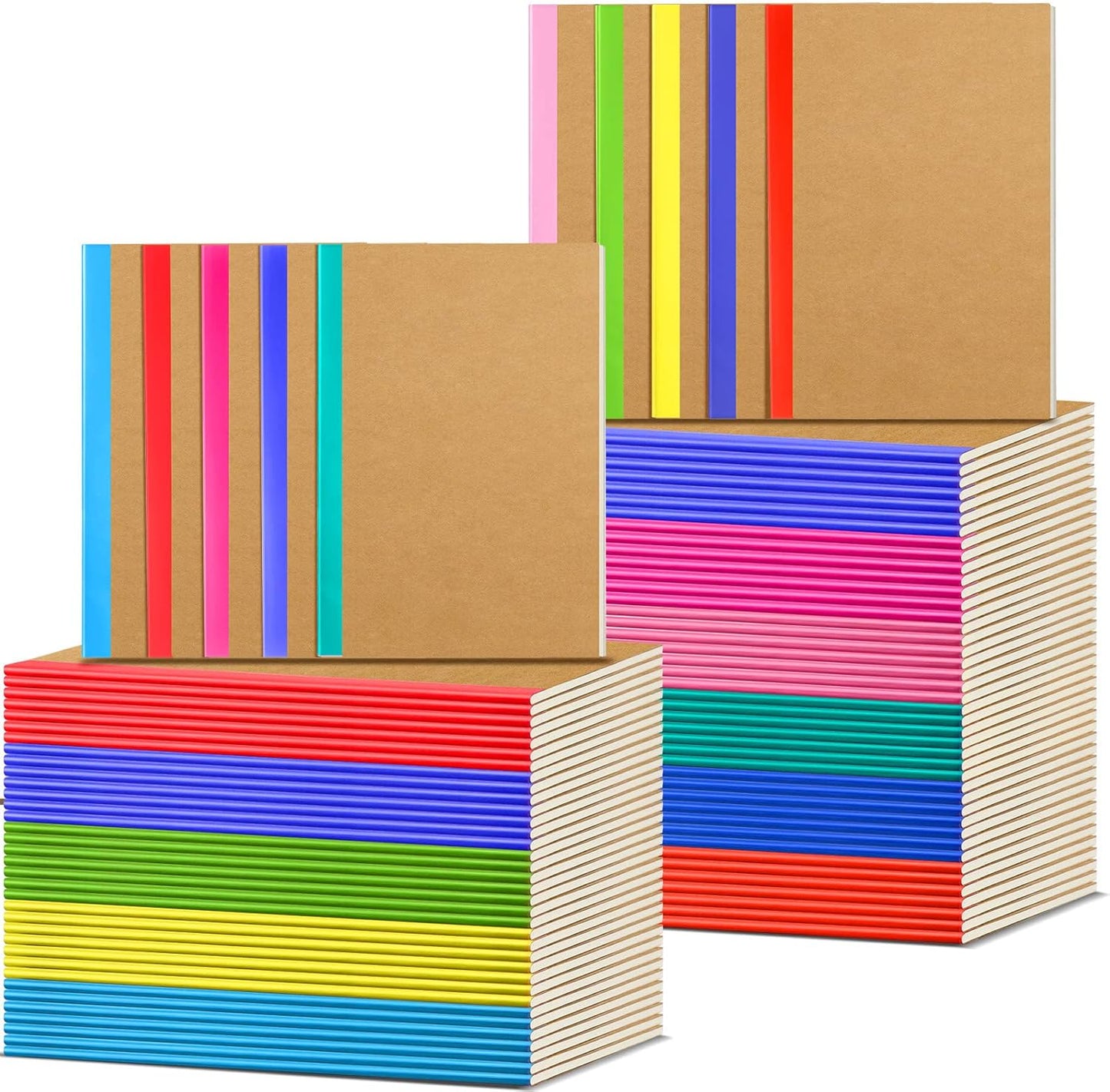 100-pack Kraft Journals - Organize with Ease!