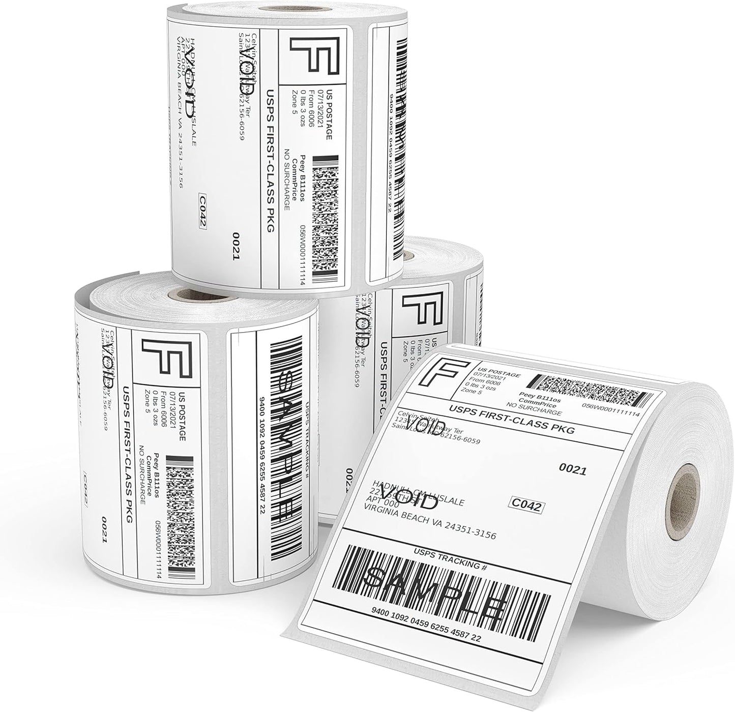 LabelMore 4in x 6in Direct Thermal Shipping Labels for Easy Use