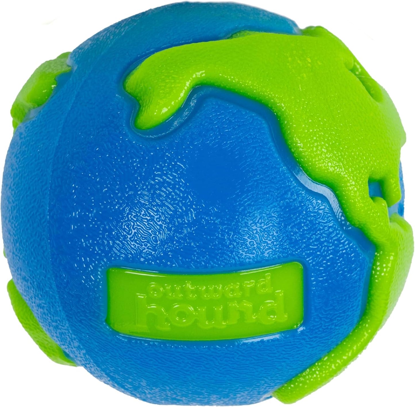 Planet Dog Orbee-Tuff Treat Ball: Large, Blue/Green Joy!