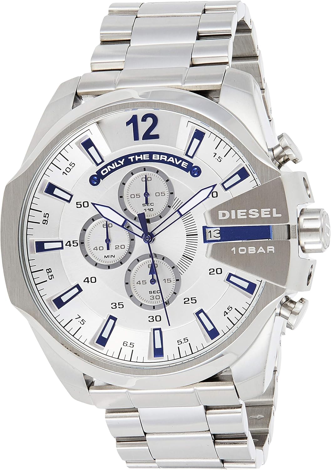 Diesel Mega Chief Stainless Steel Men's Watch with Chronograph