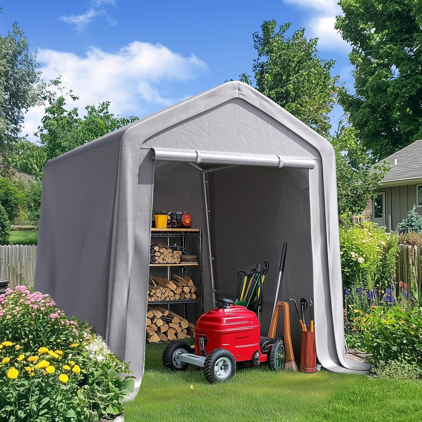 Quictent Heavy Duty 6x8FT Carport Shelter for Outdoor Storage