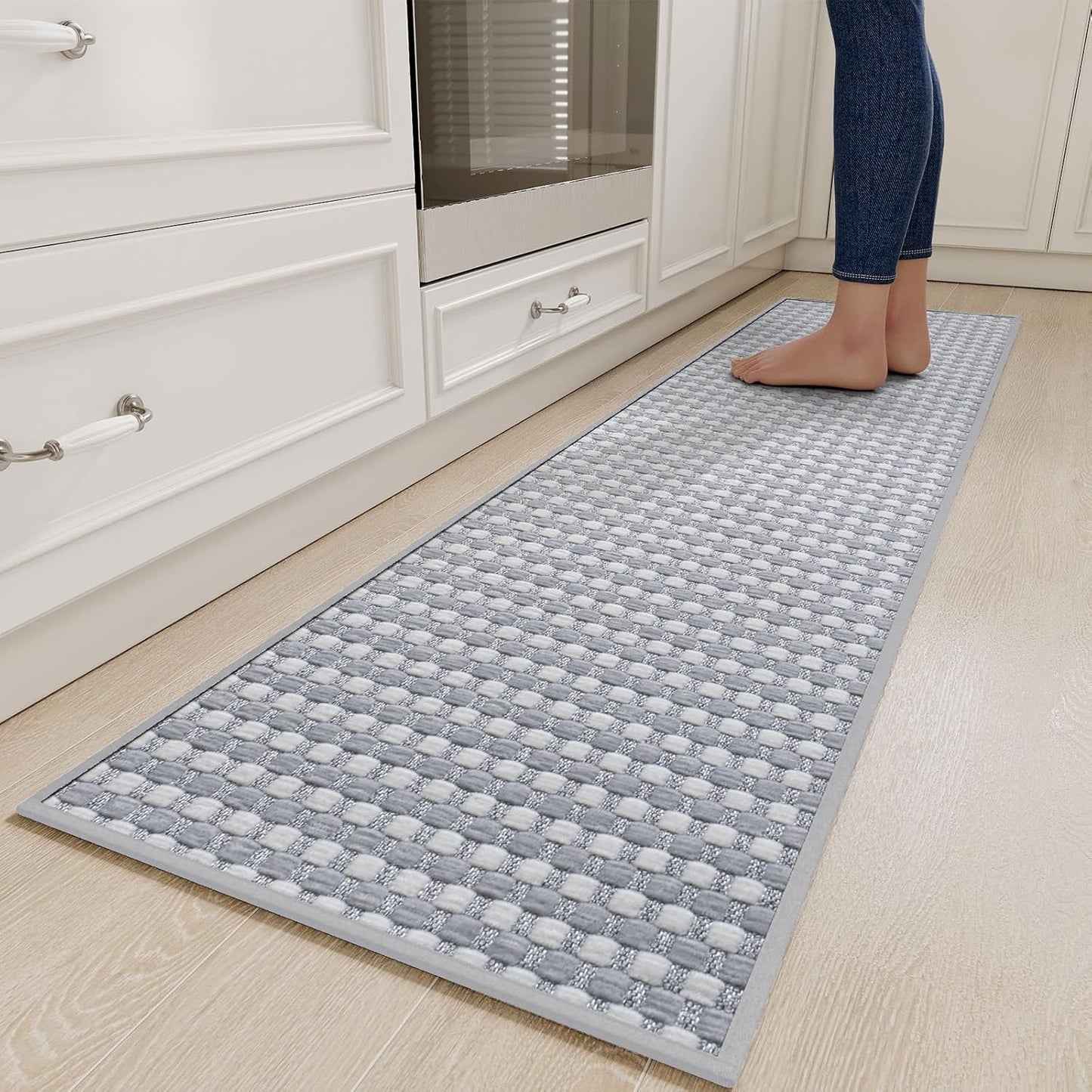 Long Kitchen Runner Rugs Non Slip Washable Chenille Mats 17x71