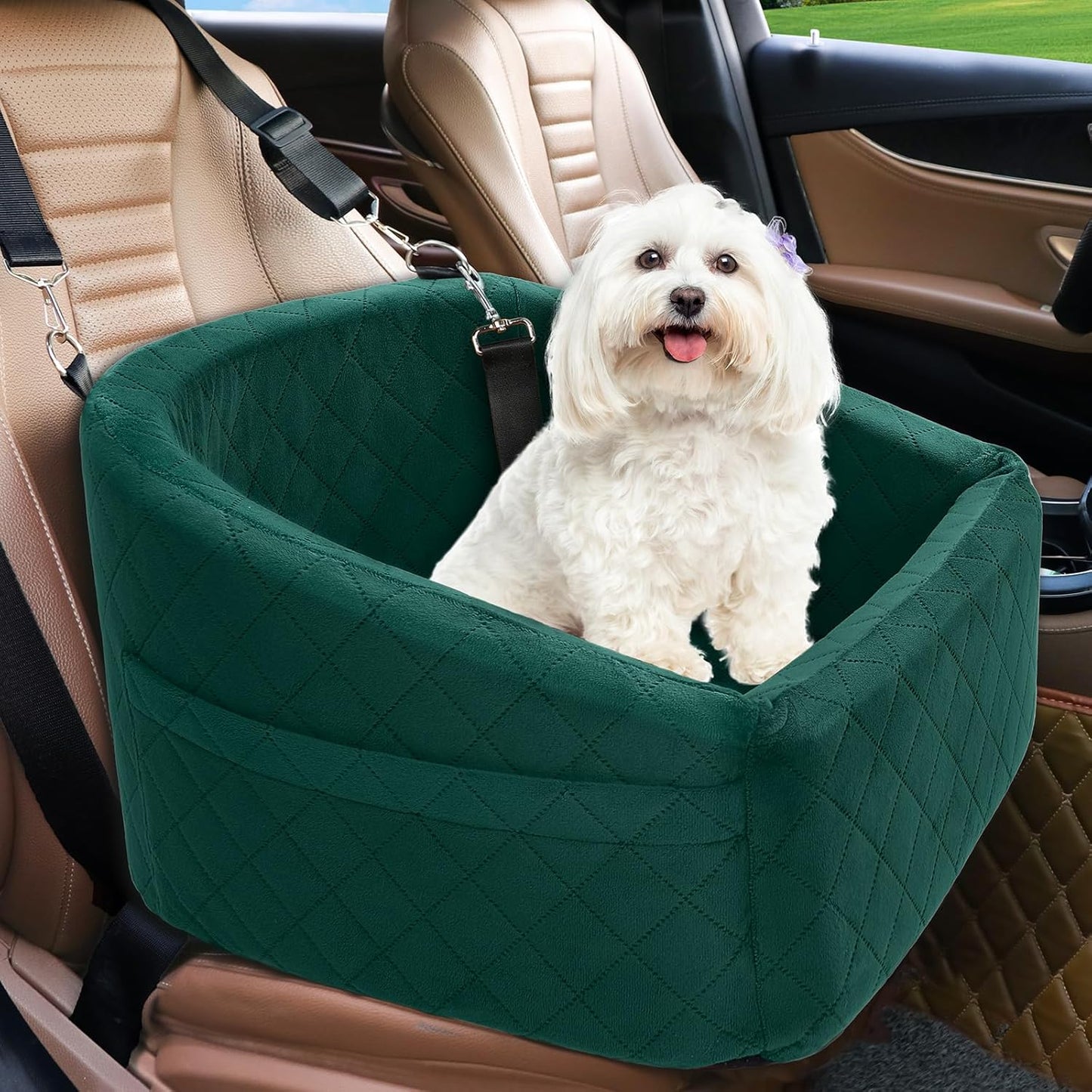 Dog Car Seat for Small Medium Dogs, Safe Travel Booster Seat