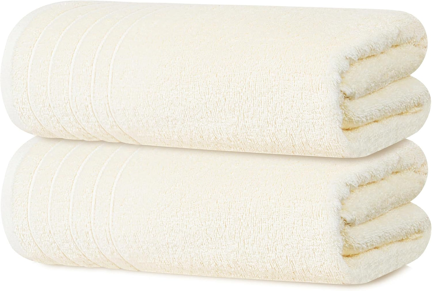 Extra Large Bath Sheets Pack of 2 - Super Soft Cotton Towels
