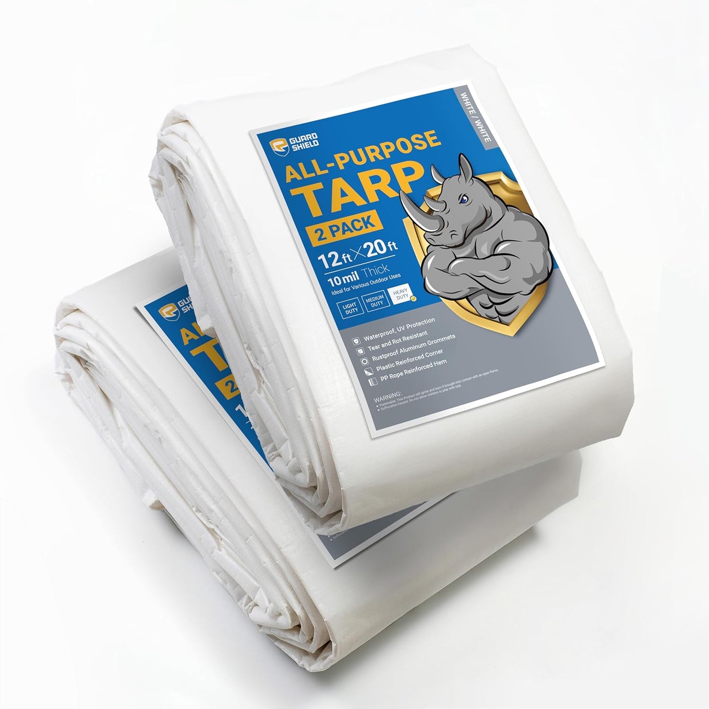 Heavy Duty Waterproof Tarps 12x20 Feet for Outdoor Use