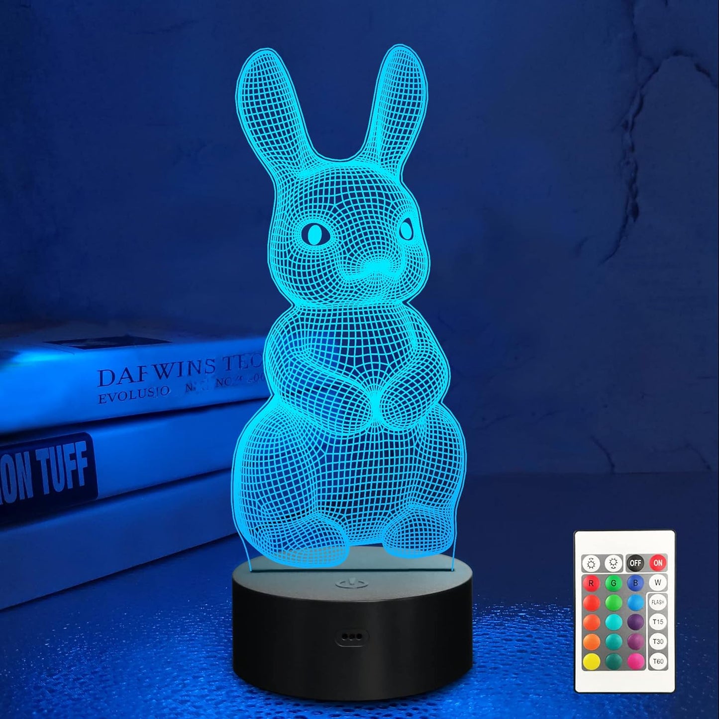 Colorful Bunny Night Light for Kids