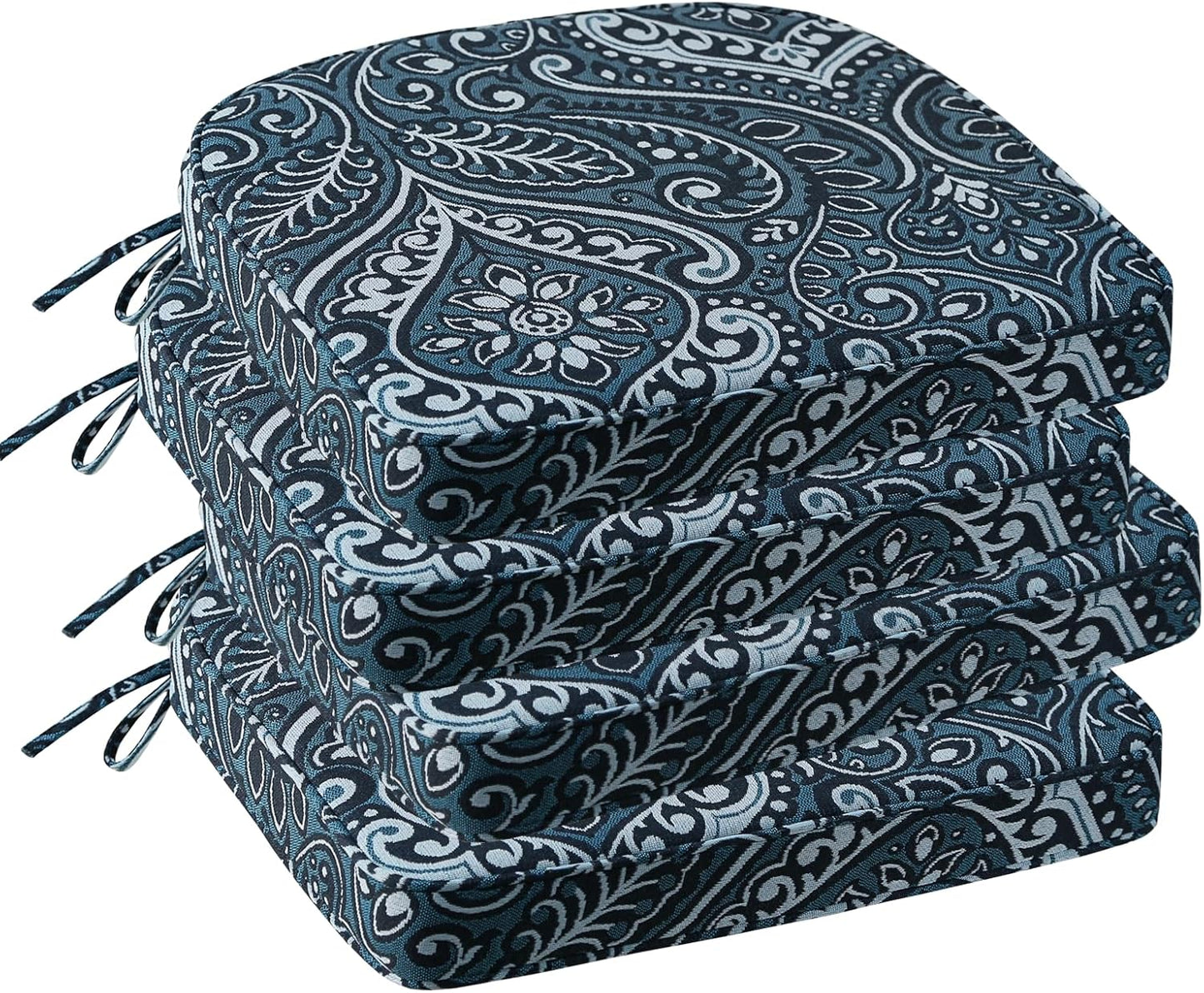 Outdoor Round Corner Seat Cushion Set of 4 for Patio Furniture