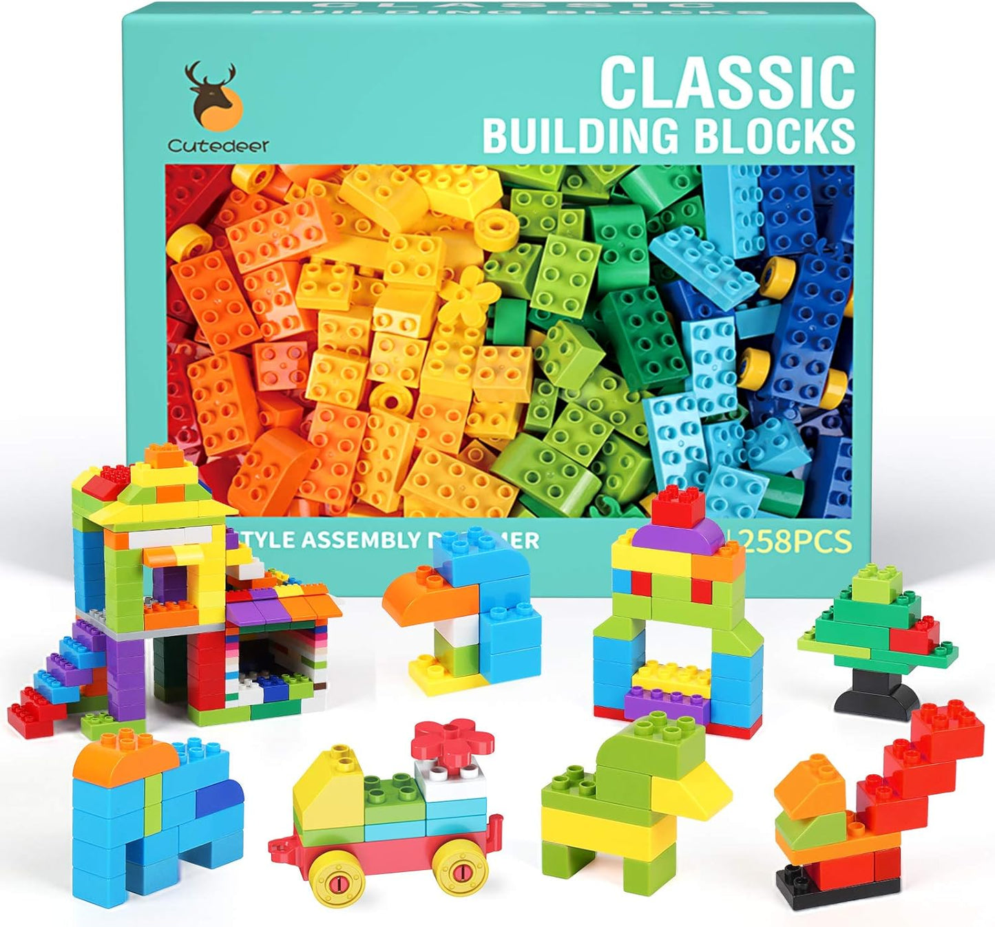 Cutedeer Big Building Blocks Set - STEM Toy Fun!