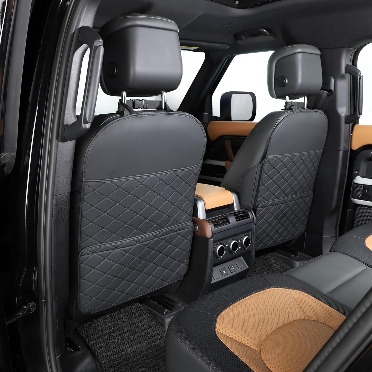 Kick Mats Seat Back Protector with Large Capacity Storage Pocket