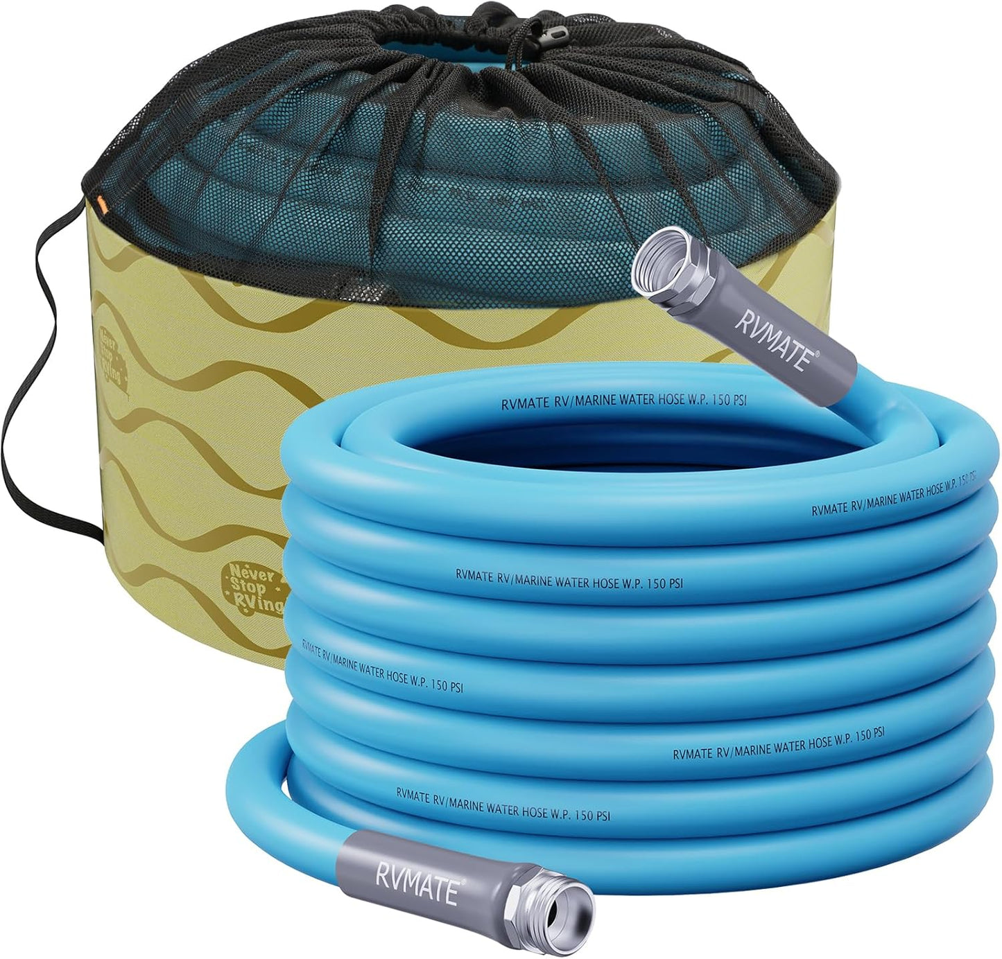 RVMATE 75FT RV Water Hose - Lead-Free, No Leaking Design