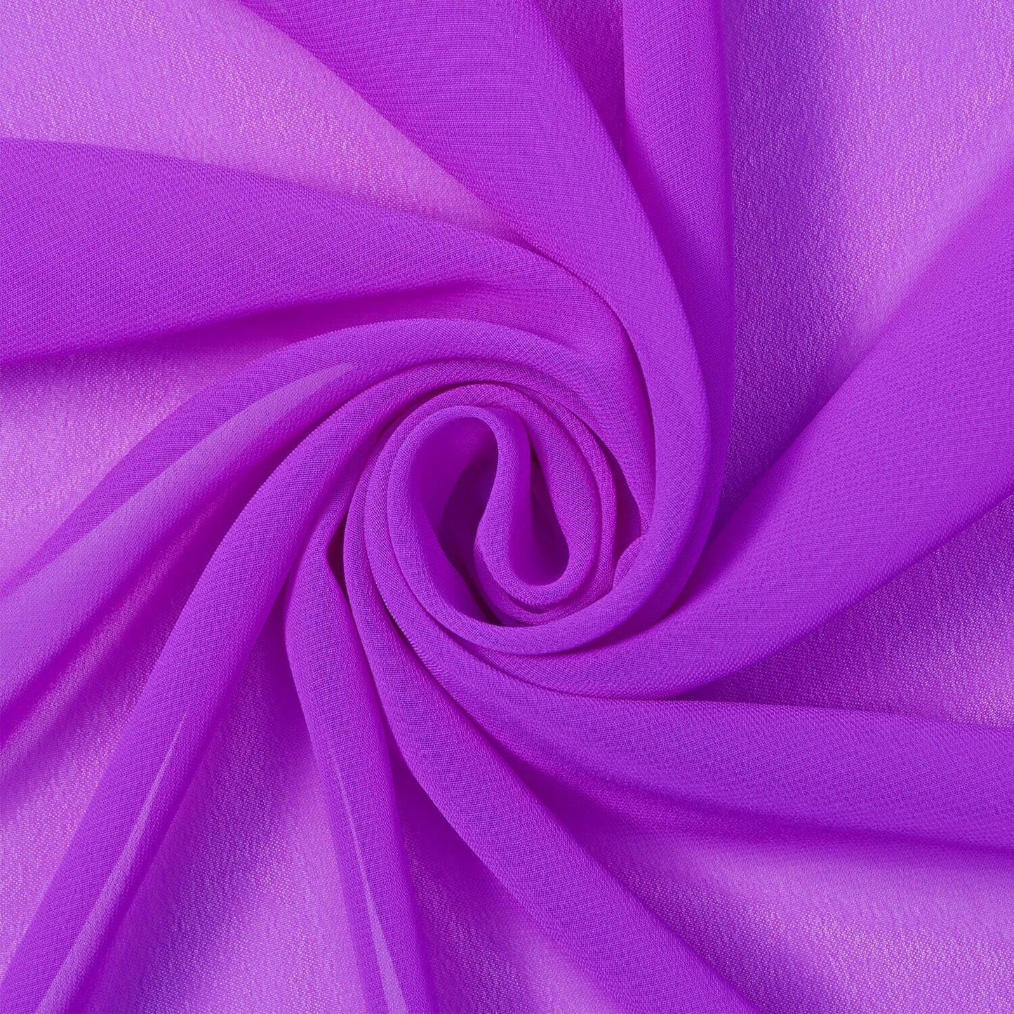 Polyester Chiffon Sheer Lightweight Fabric for Apparel & Decor