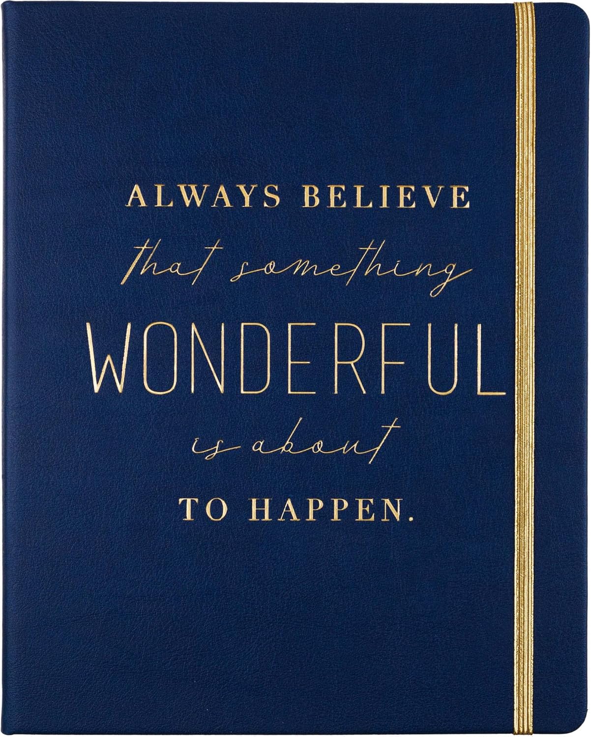 Eccolo Large Blue Journal - 256 Ruled Pages, Lays Flat, Ideal for Work or School